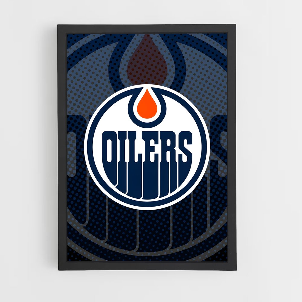 Poster Oilers en Action – affiche Hockey sur glace (vue 2)